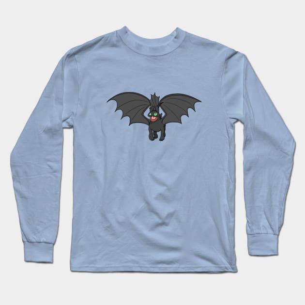 Mating Dance Toothless! Long Sleeve T-Shirt by tromps